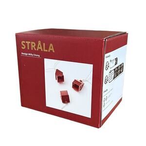 IKEA STRALA STRÅLA  Red Shining Houses String Lights 12 Lights (Set of 2)